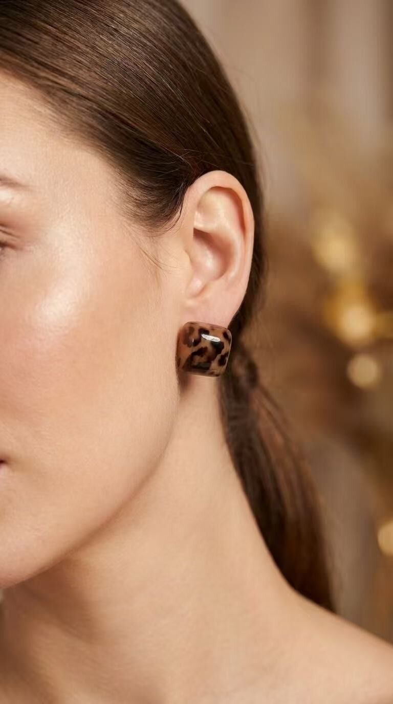 Stainless steel earrings 124AQ517