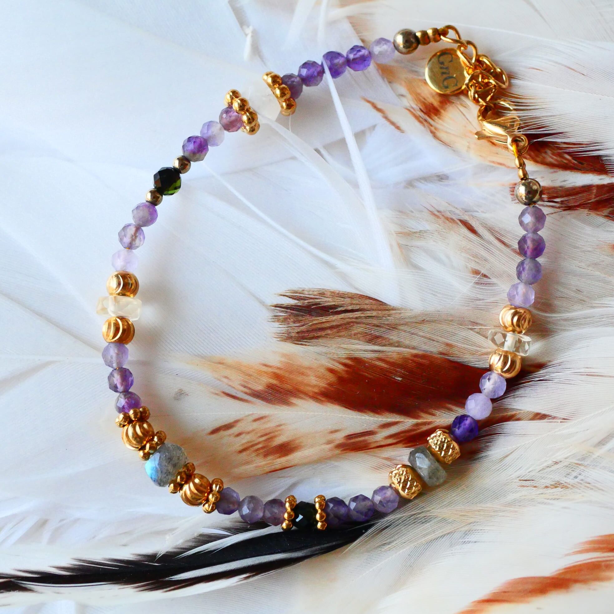 Bracciale Saptaratna - 7 Pietre Naturali Chakra