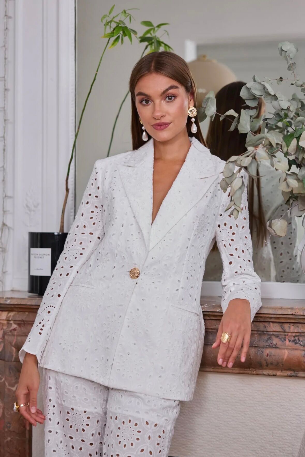 Blazer con occhielli - 3205