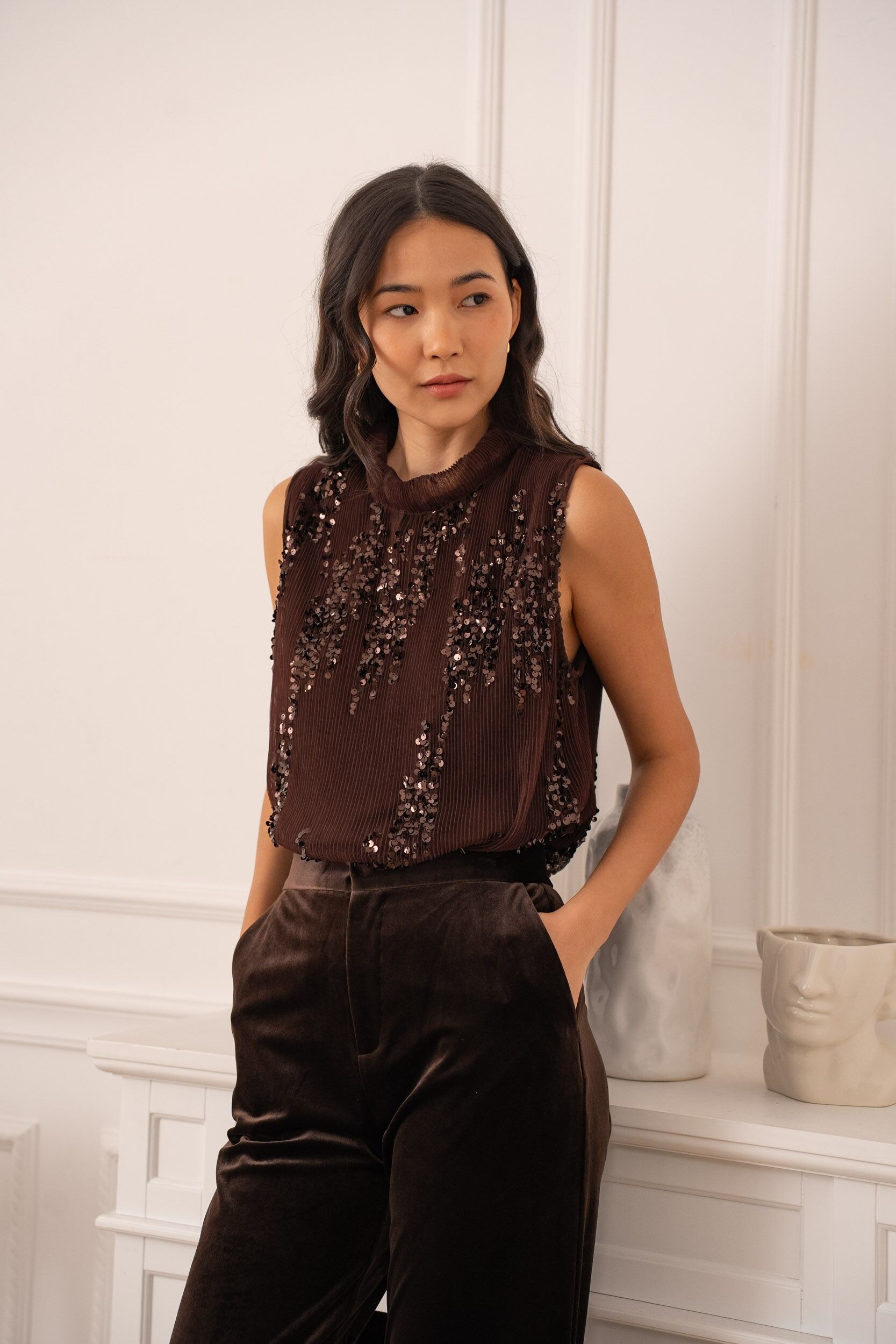 Top débardeur sequins - CK08352