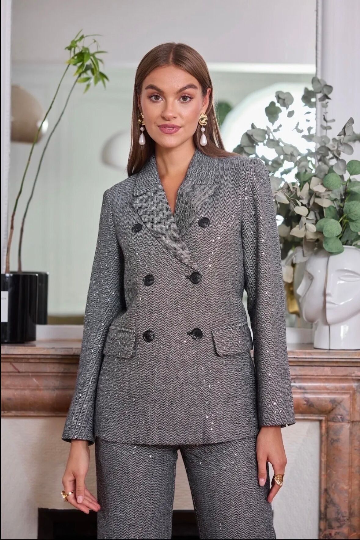 Blazer con paillettes - 3096