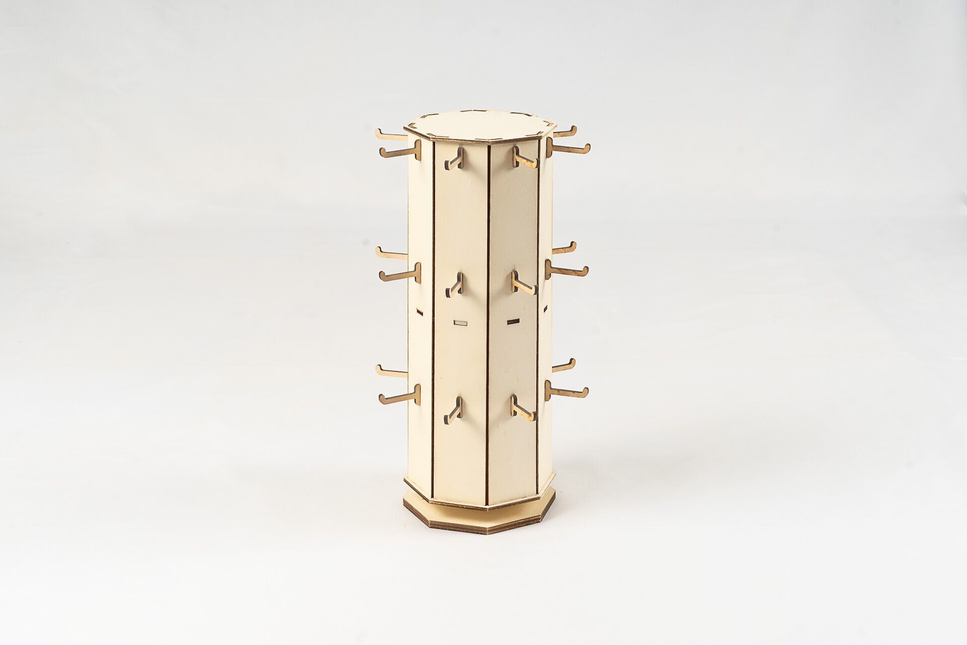 Drehdisplay für Schlüsselanhänger mit 24 Haken hell