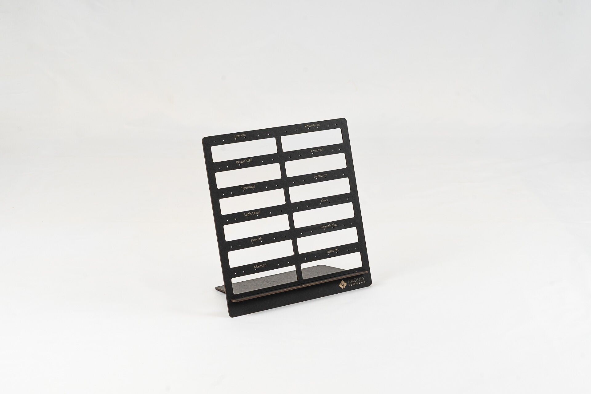 Wooden display earring cabochons for 36 pairs