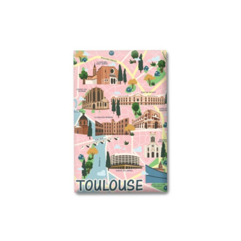 TOULOUSE DIE MAGNETKARTE