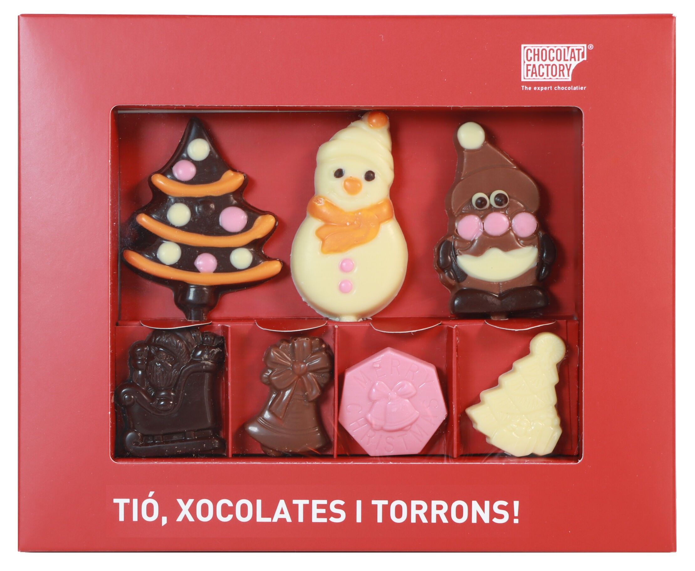 Pack of Christmas chocolates TIÓ, XCOLATES I TORRONS!
