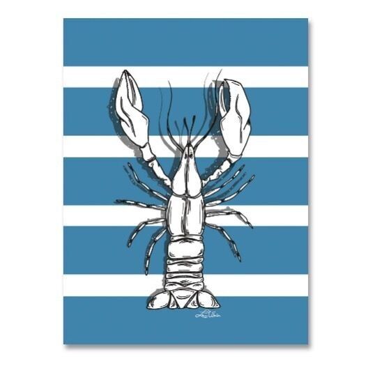 Magnet Homard - Marinière Bleue