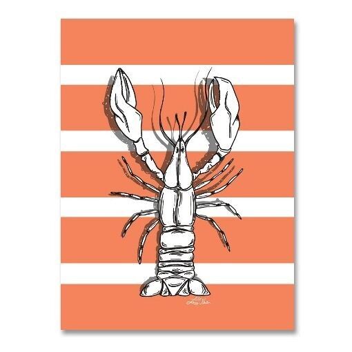Magnet Homard - Marinière Corail