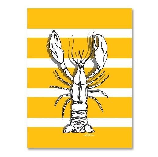 Magnet Homard - Marinière Jaune