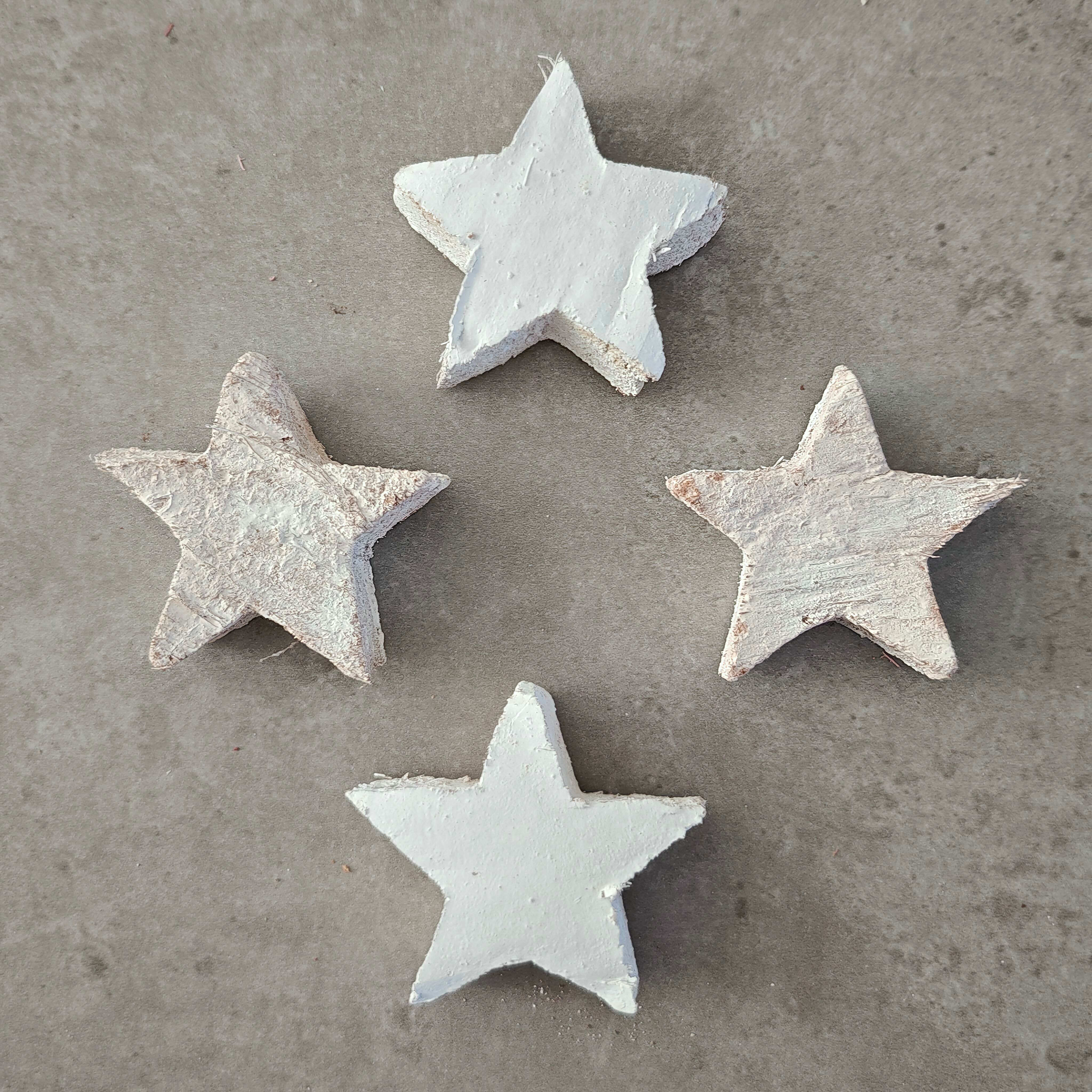 Stella di cocco 5 cm bianca 100 pezzi