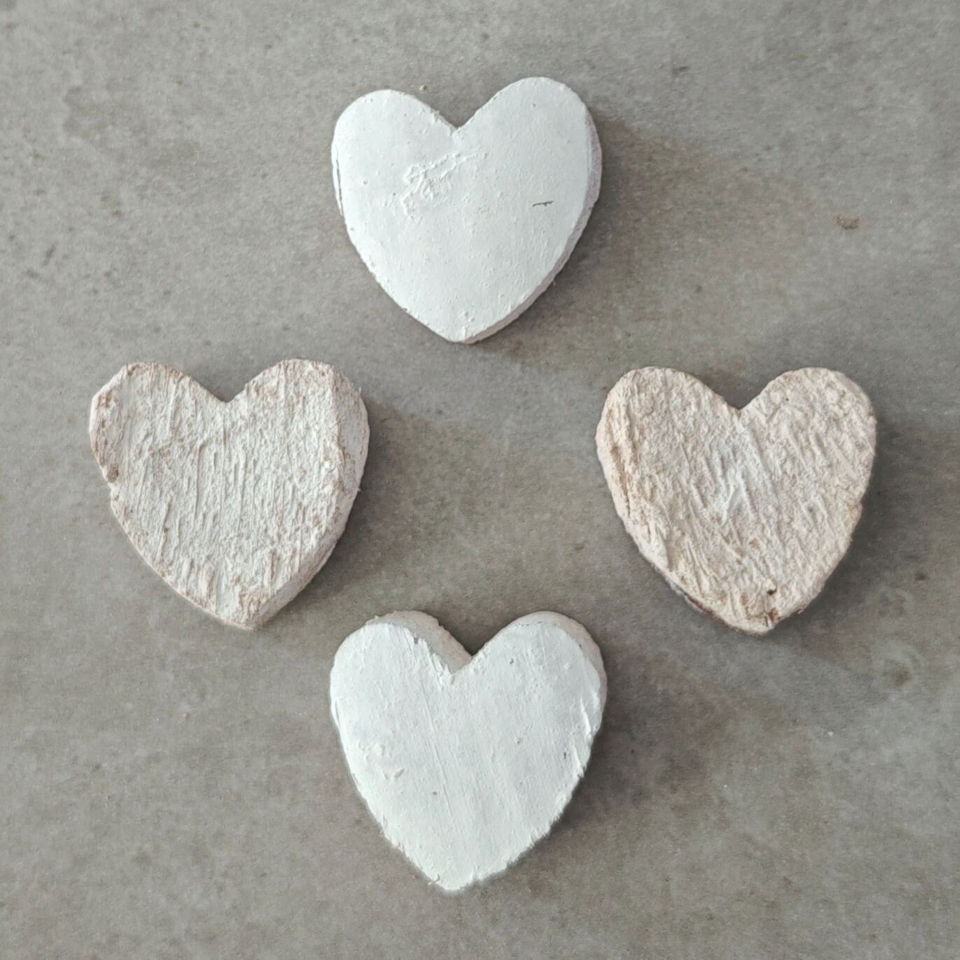 Cuore di cocco 5 cm bianco 100 pezzi