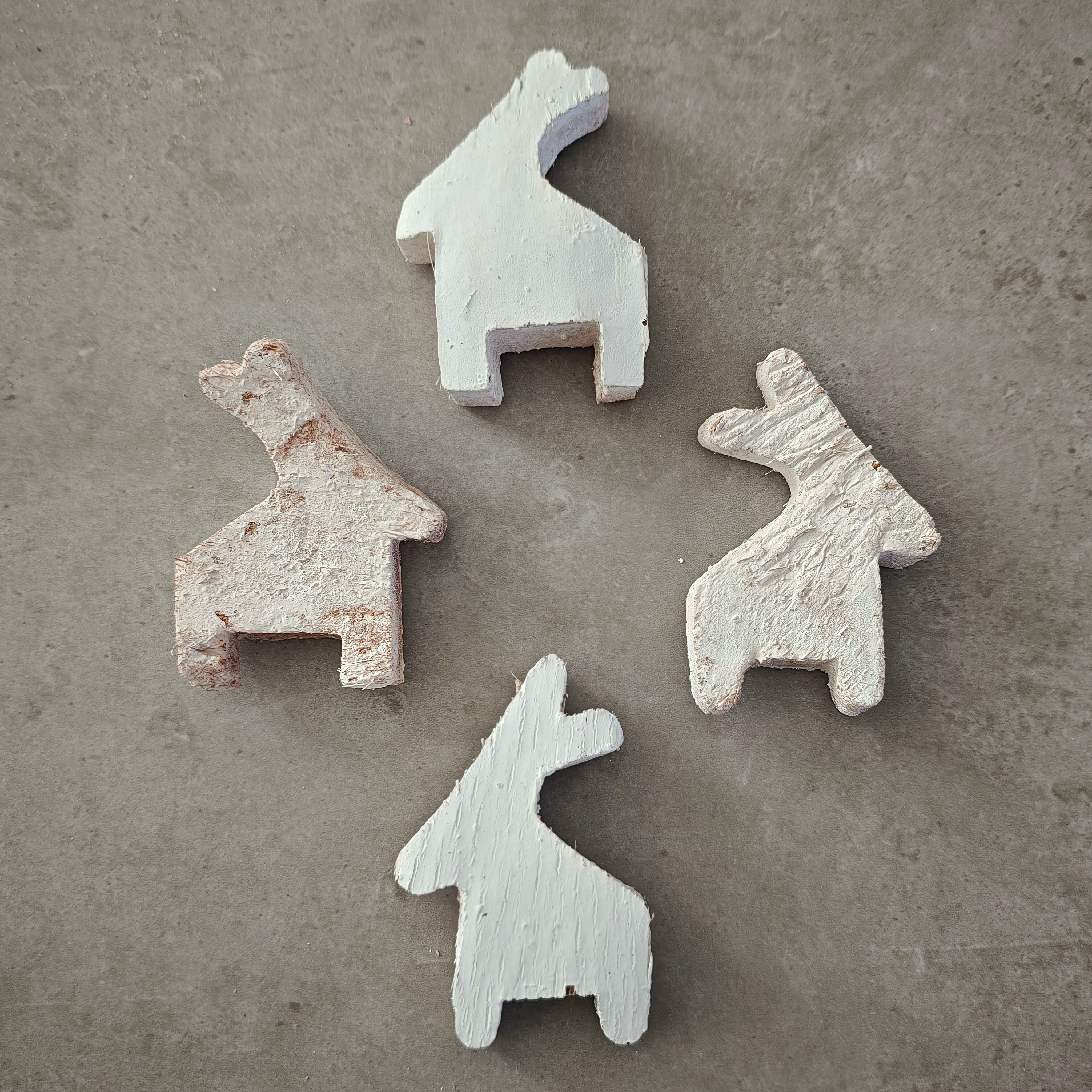 Coconut Raindeer 5cm Bianco 100 pezzi