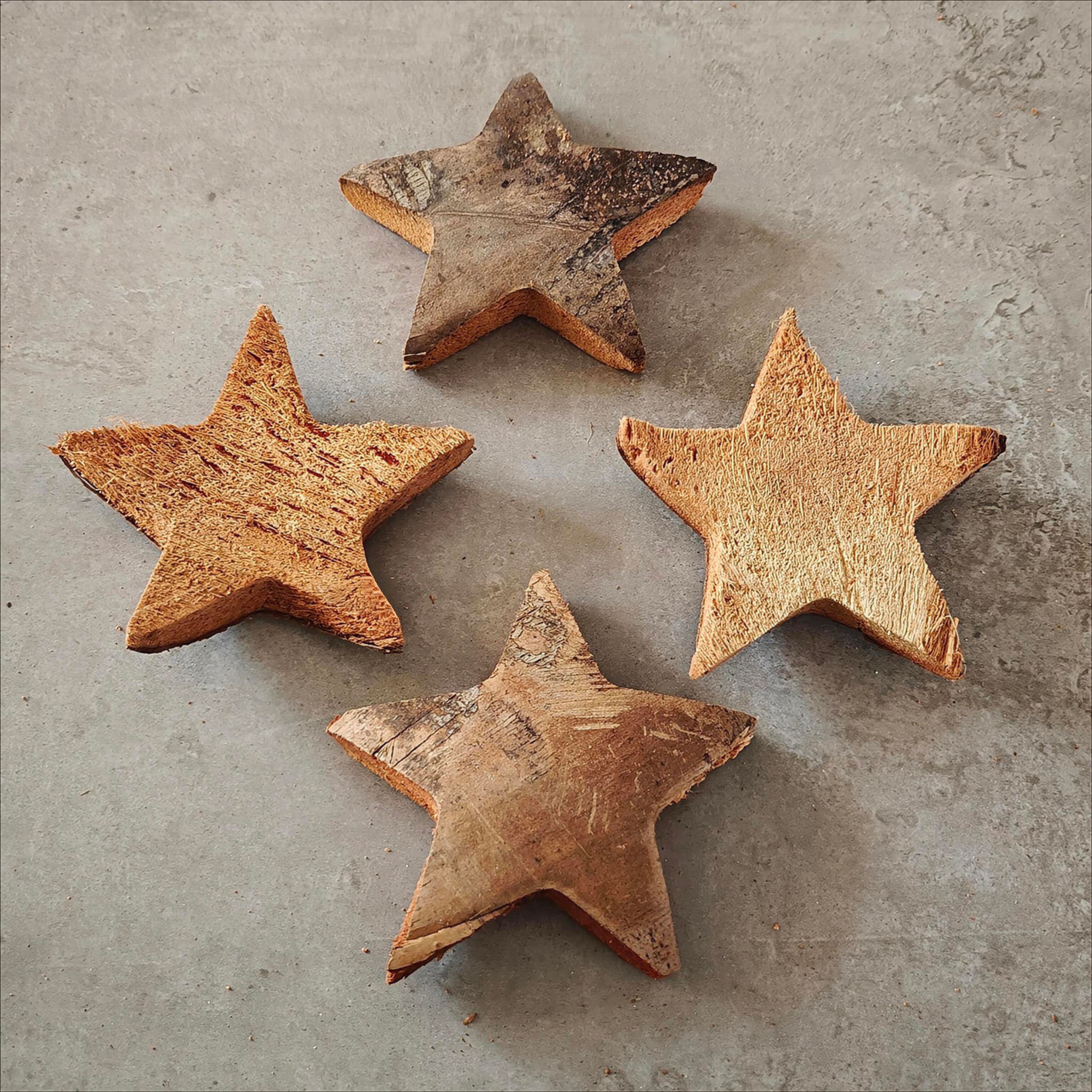 Coconut Star 10 Cm Natural 50 pcs