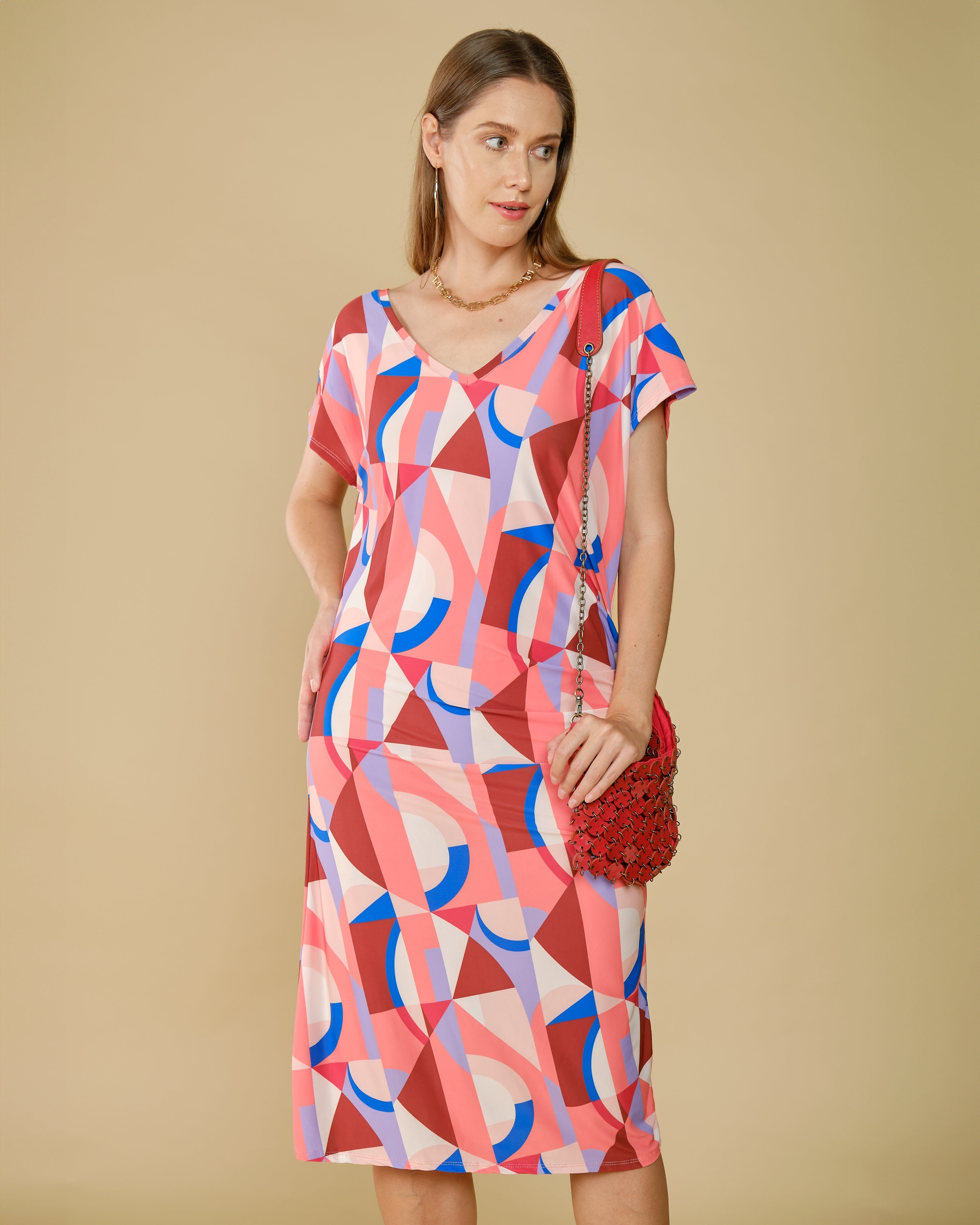 Robe courte dos nu imprimé Vassy - Attika