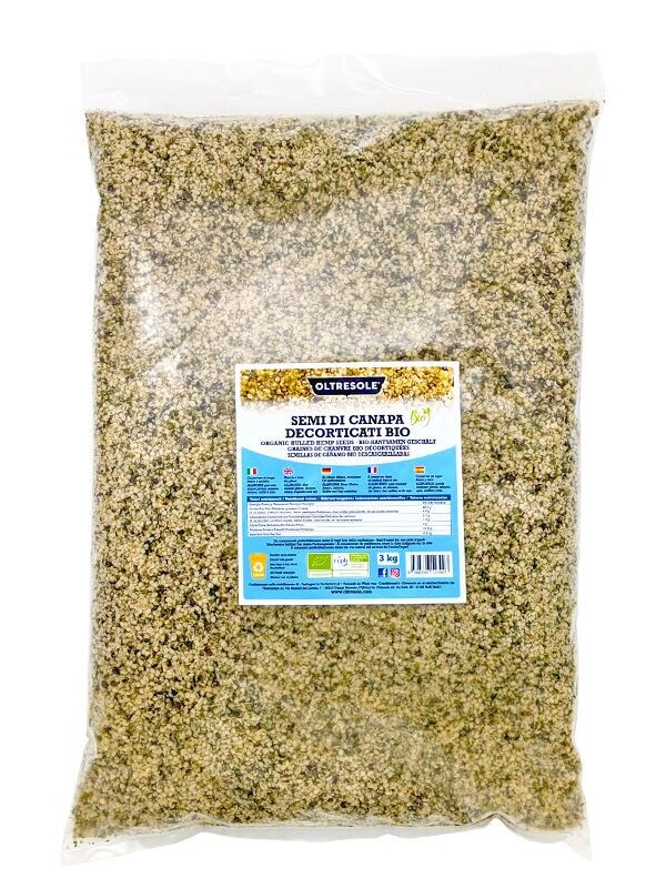 SEMI DI CANAPA BIO DECORTICATO 3 Kg