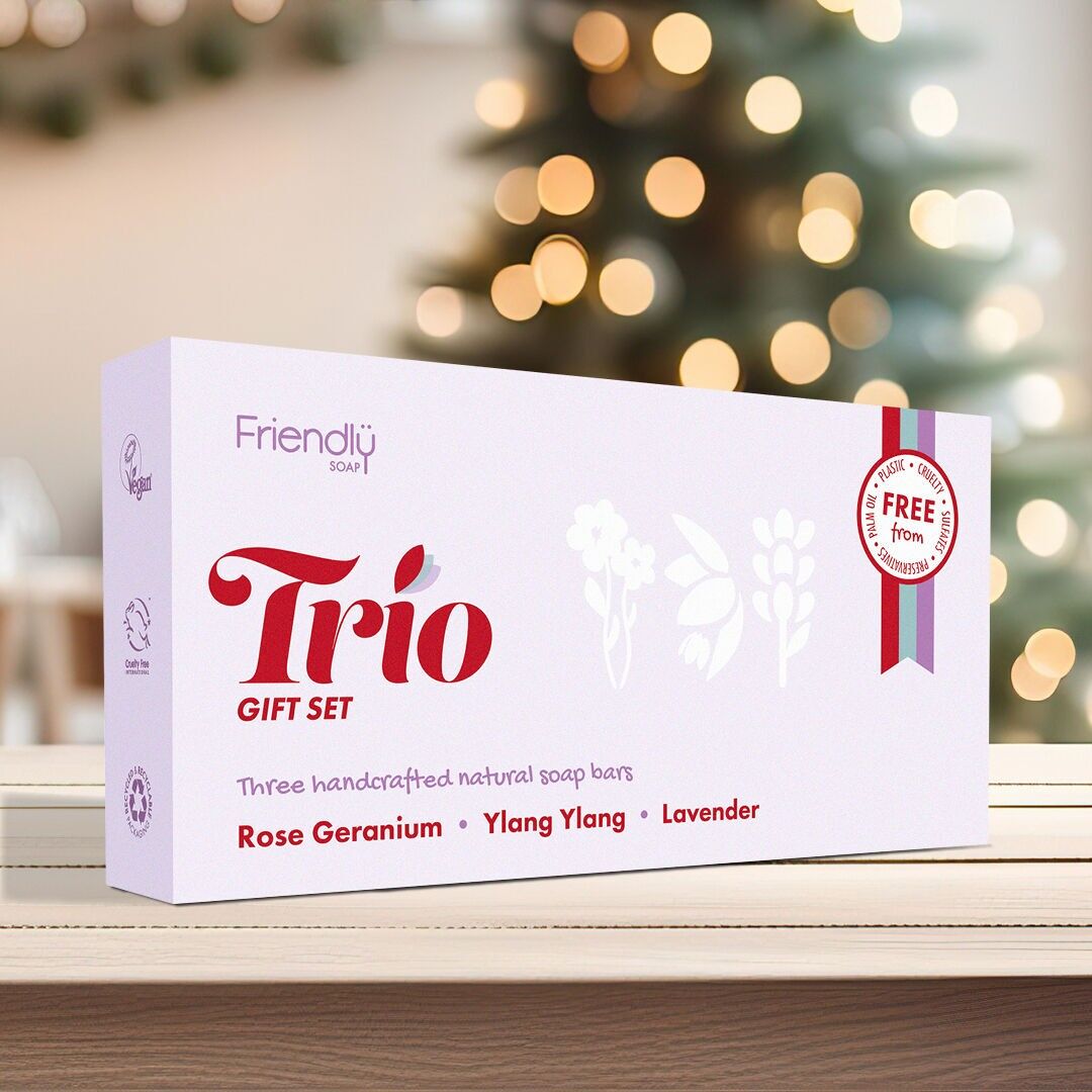 Set regalo Trio - Geranio Rosa, Ylang Ylang, Lavanda (3 barrette da 95 g)