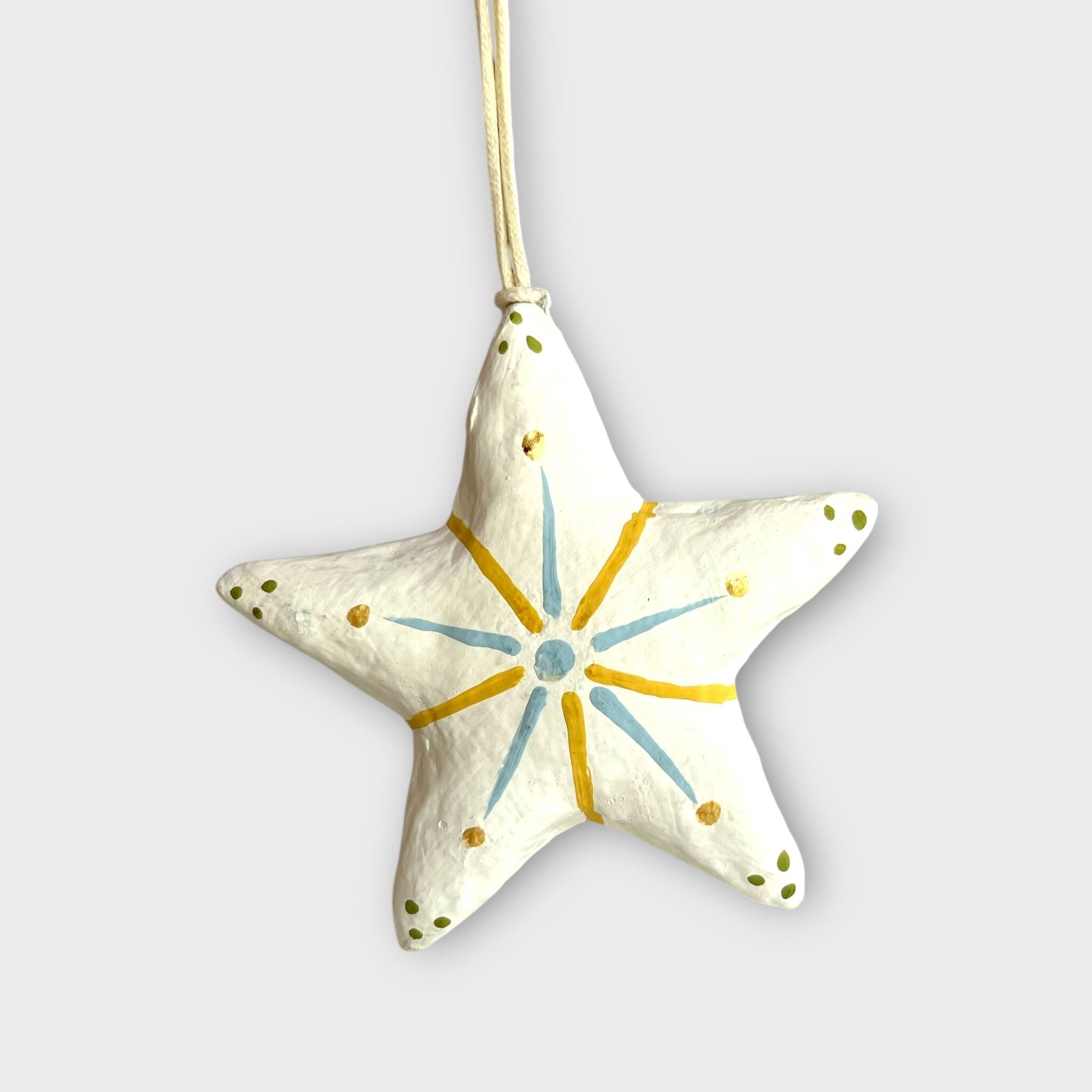 Étoile, motif bleu clair