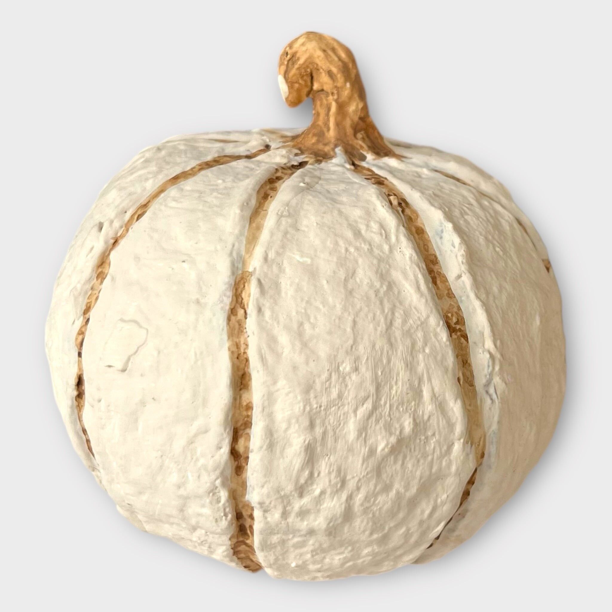 Kürbis 12 cm, beige