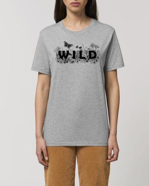 Wild Flowers T-Shirt - Heather Grey