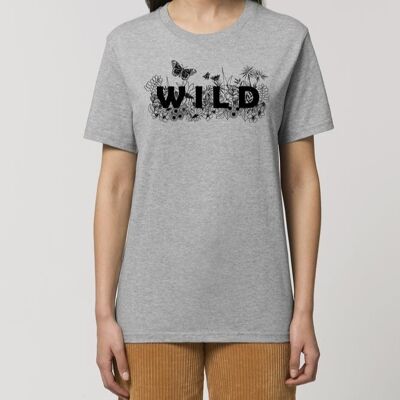 Wild Flowers T-Shirt - Heather Grey