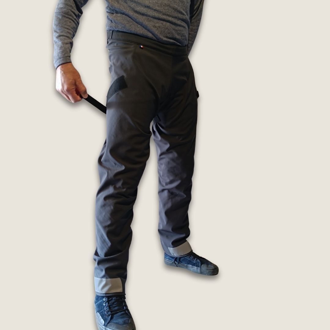 Pantalones de ciclismo y motociclismo Urbanleg gris antracita