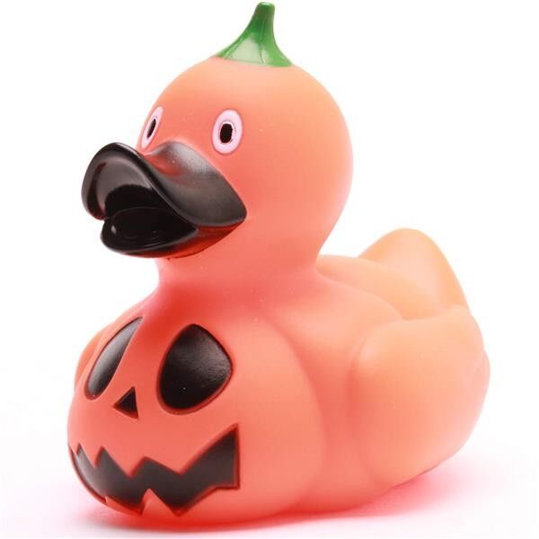 Pato de baño de calabaza de Halloween - Pato de goma