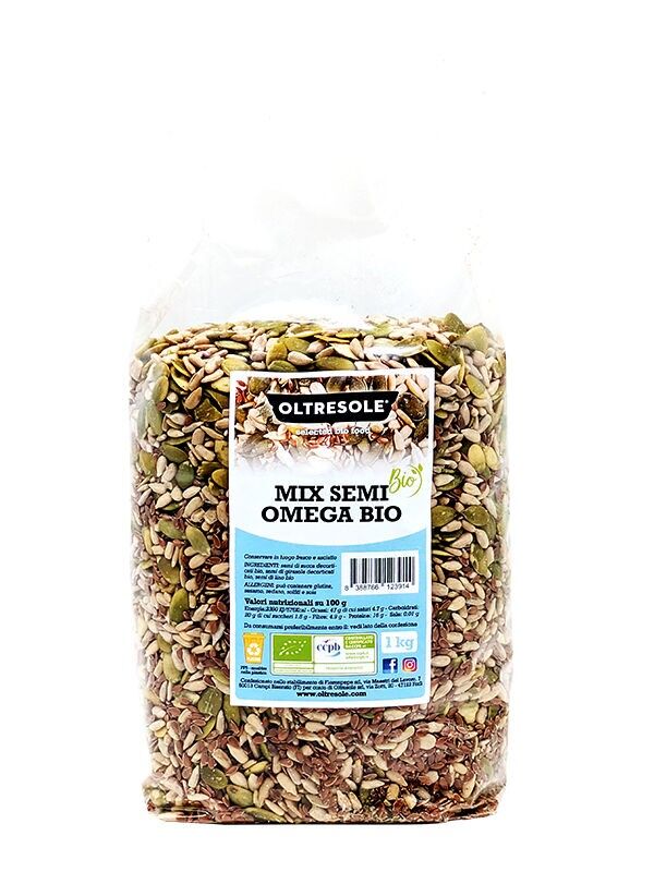 Bio-Omega-Mischung aus Samen (Leinsamen, Kürbiskerne, Sonnenblumenkerne) 1 kg