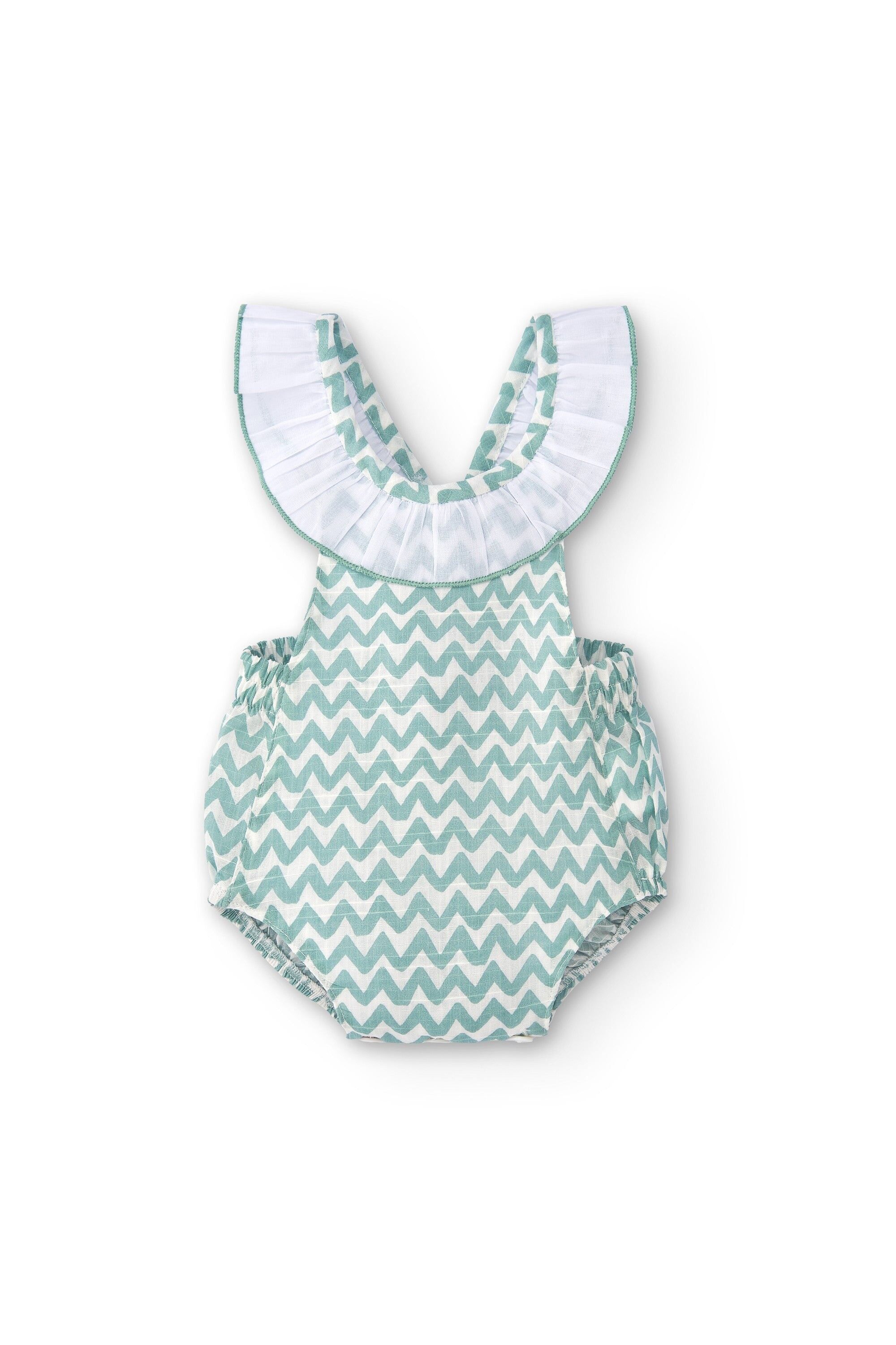 Ranita con tirantes aguamarina de recién nacido | Charanga e Cocoté