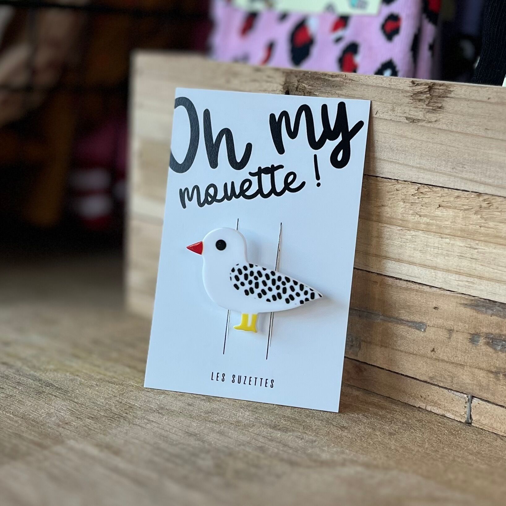 Broche mouette Huguette Gloria