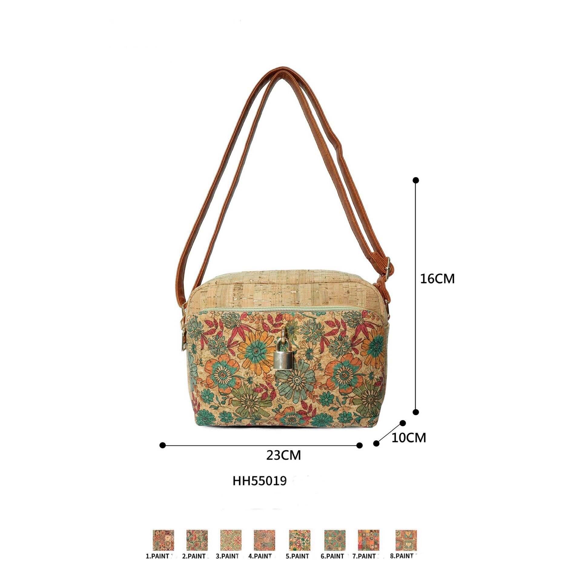 Borsa in sughero ecologica con lucchetto decorativo