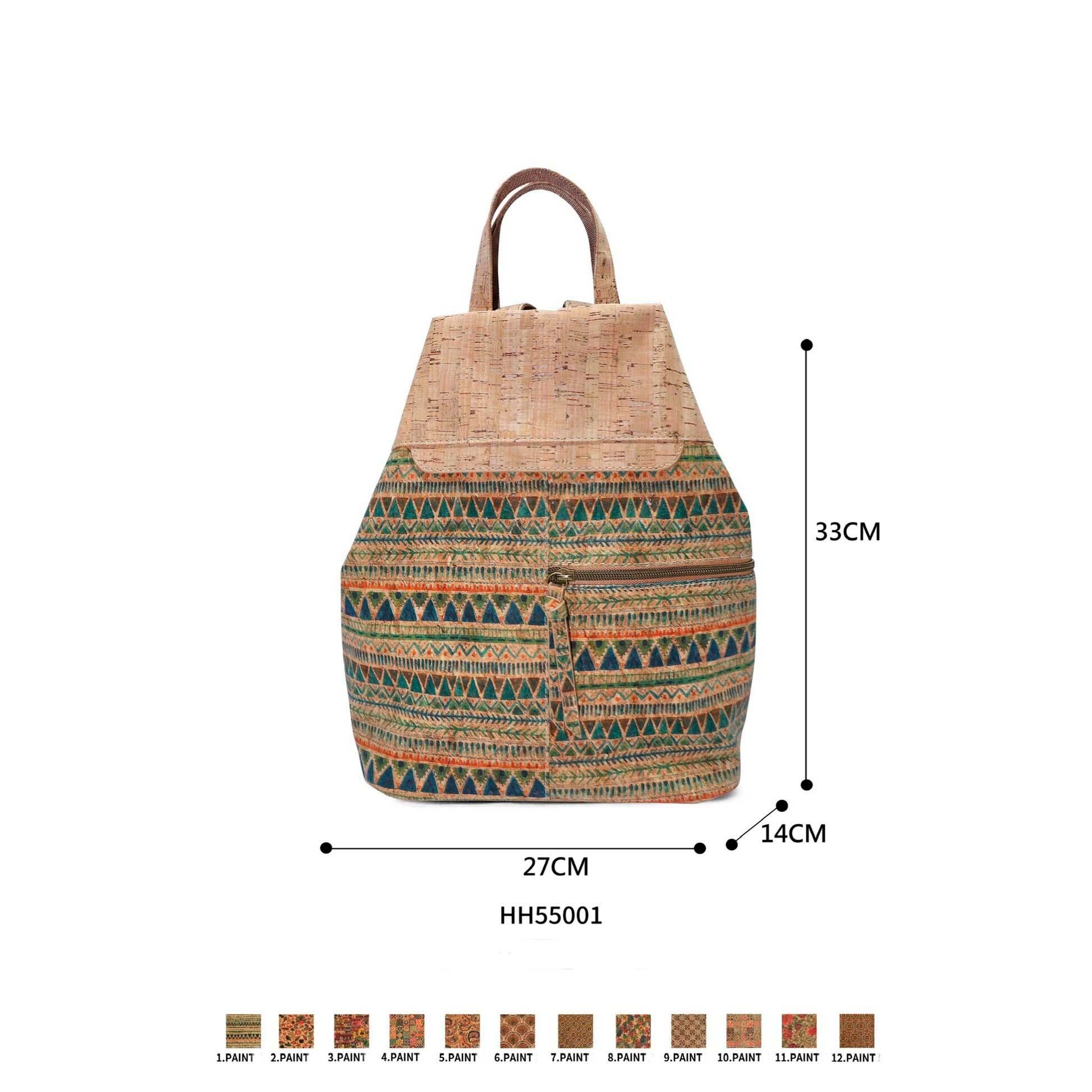 Zaino antifurto ecologico di grandi dimensioni in sughero. B2B