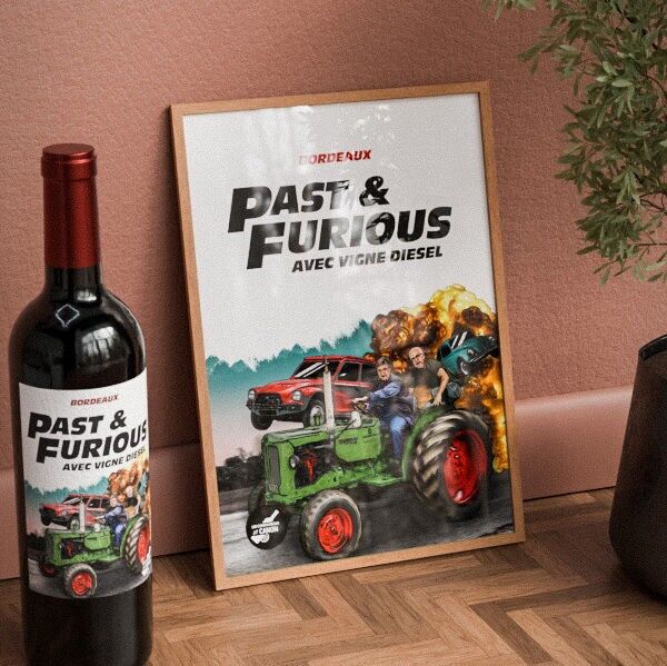 Affiche vignoble humour – Past & Furious