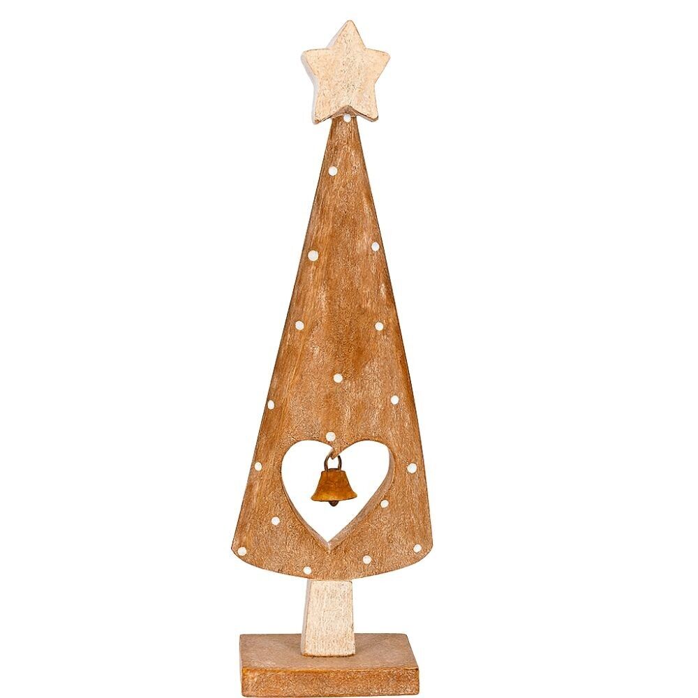 Sapin Décoratif en Bois 25 cm – Déco de Table Noël, Style Naturel, Idéal Centre de Table pour Ambiance Chaleureuse et Festive