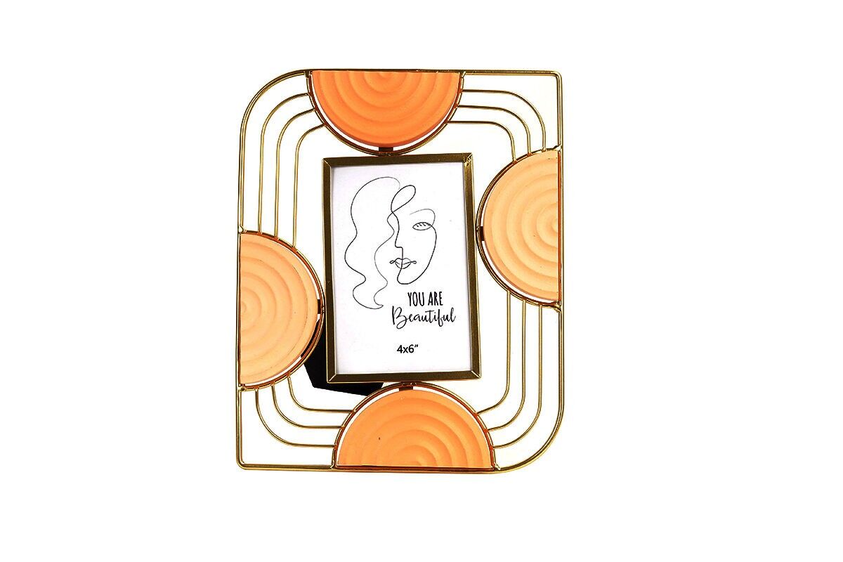 MARCO DE FOTOS DE METAL/ORO