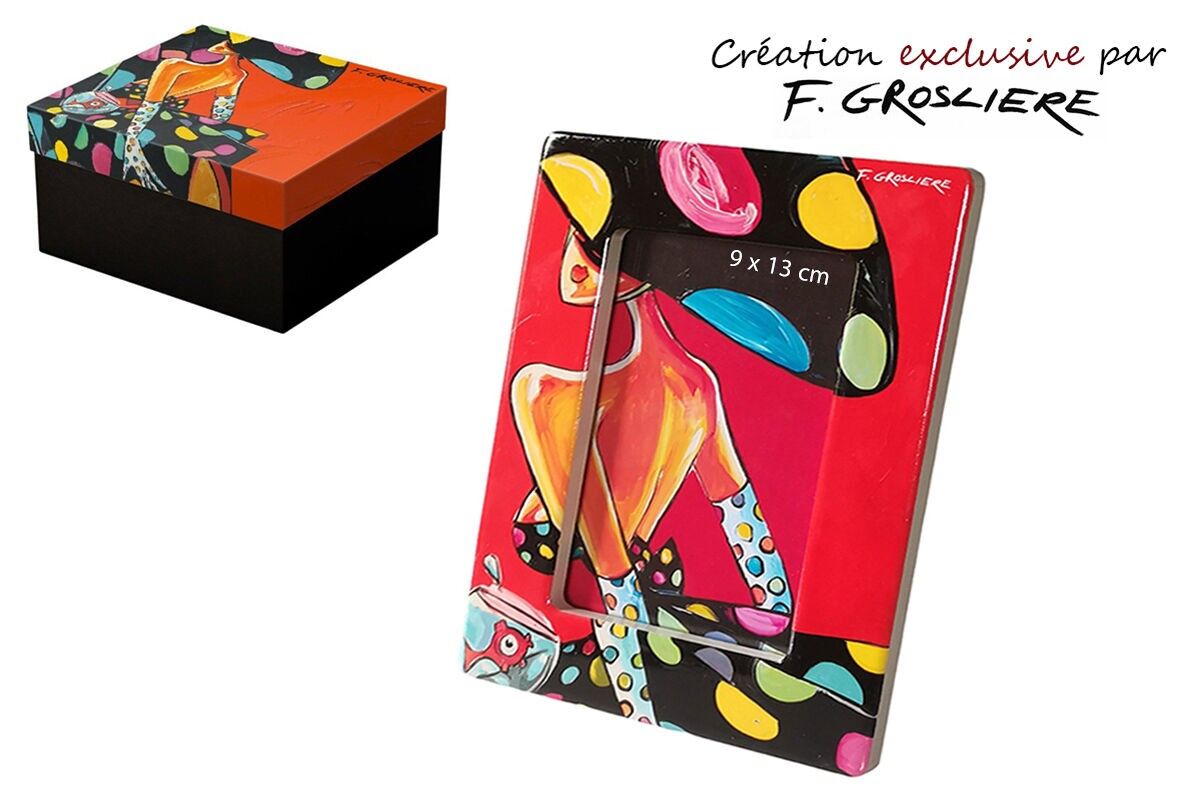 CORNICE PER FOTO 9X13CM LA DONNA A POIS DI F.GROSLIERE