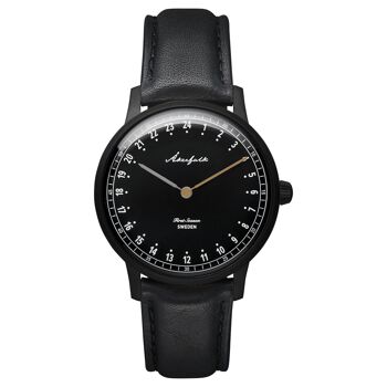 Première saison | Montre 24h - Cuir Horween Noir