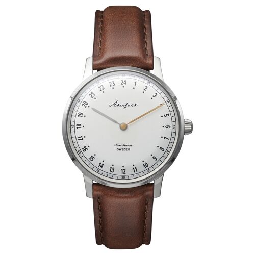 First Season | 24h watch - Brown Horween leather