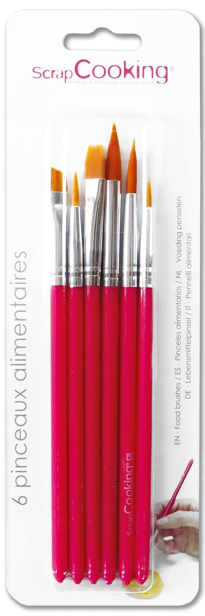 6 Lebensmittelpinsel