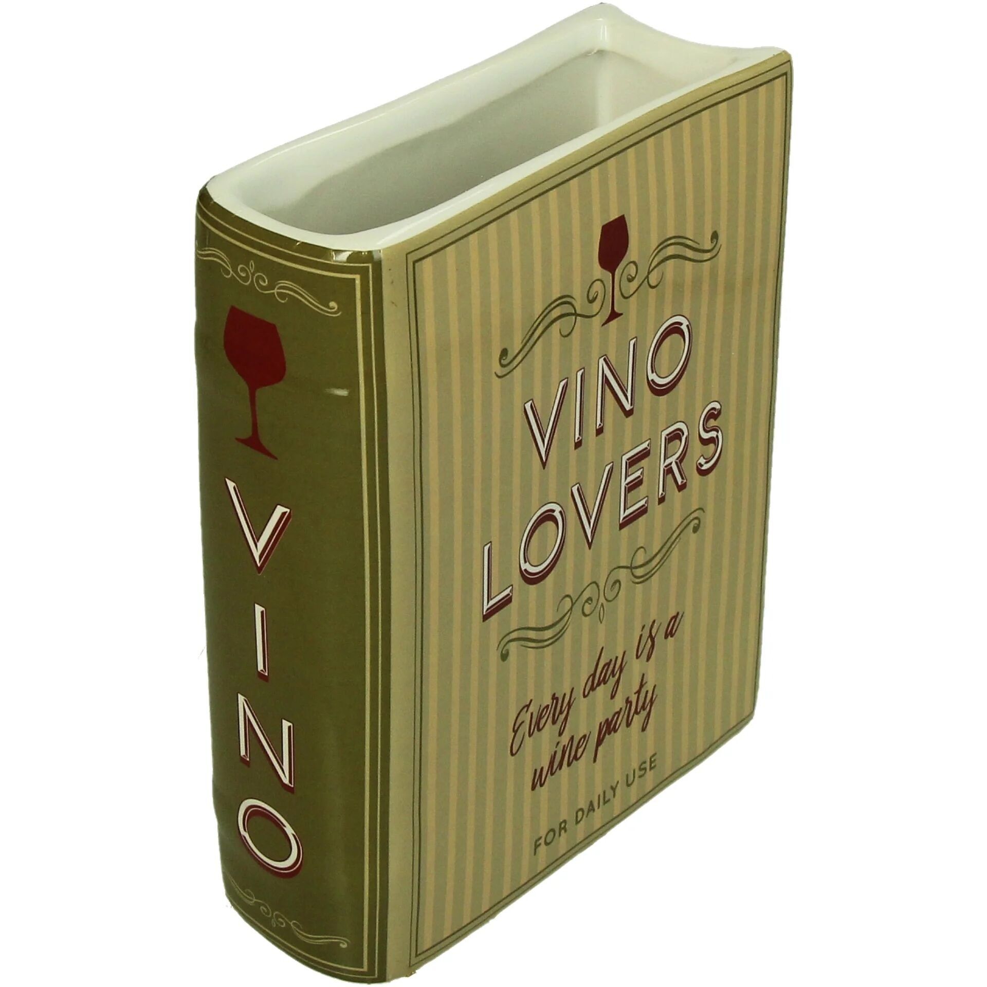 Vase Book Vino Lovers