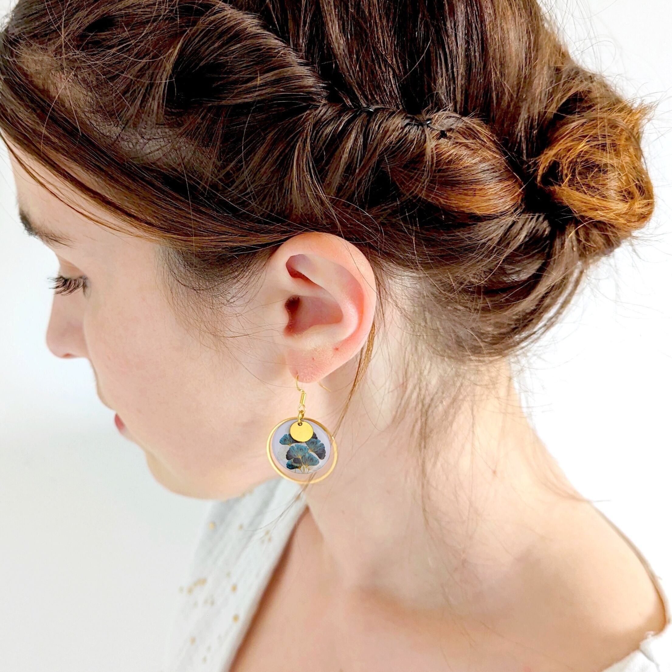 NAYA Ginkgo Leaf Earrings for Women