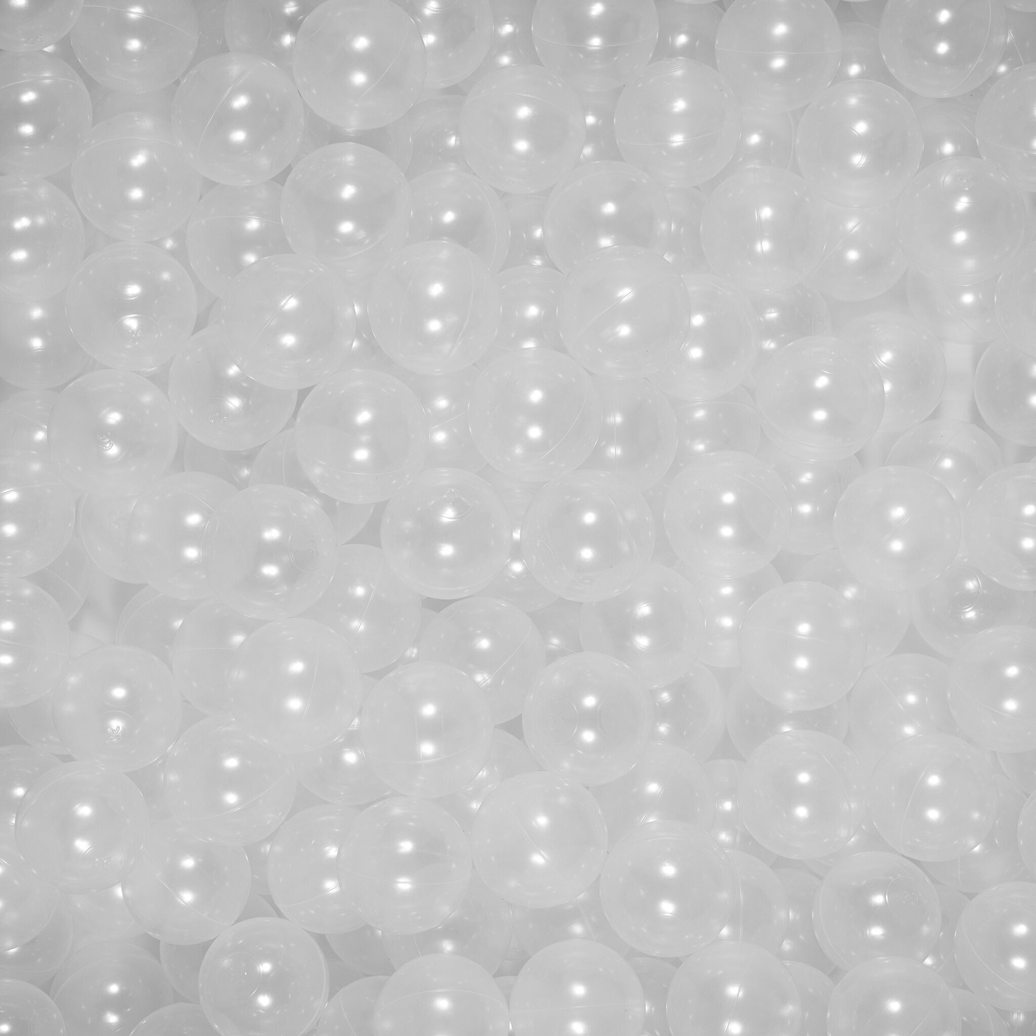 500 Transparent Ball Pit Balls (7cm)