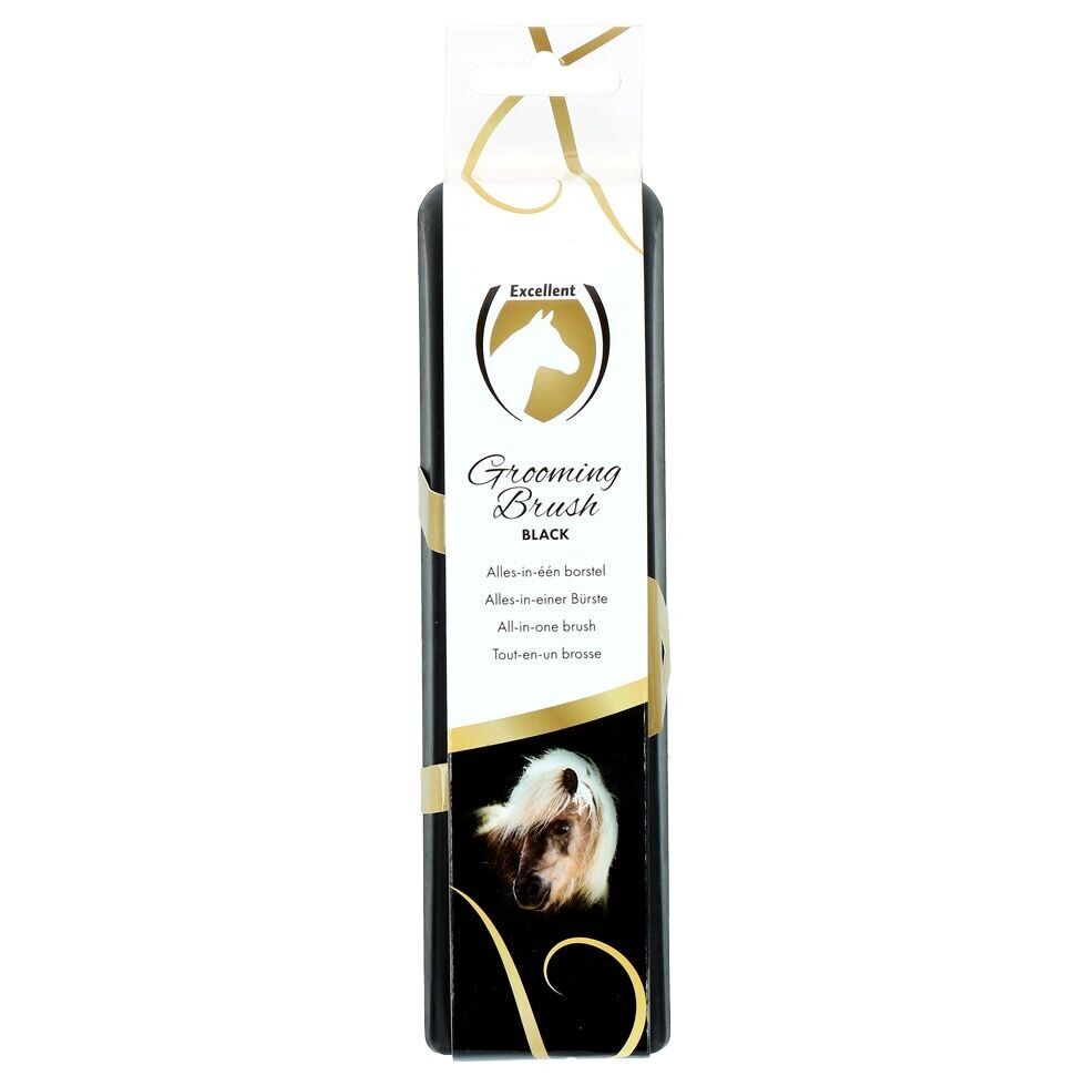 Brosse de toilettage pour chevaux Excellent M Noire