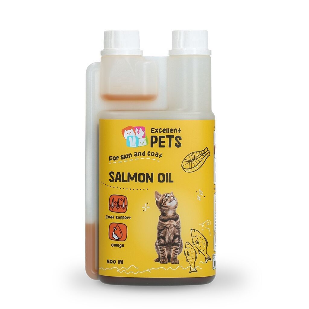 Huile de saumon pour chat Excellent Pets 500 ml