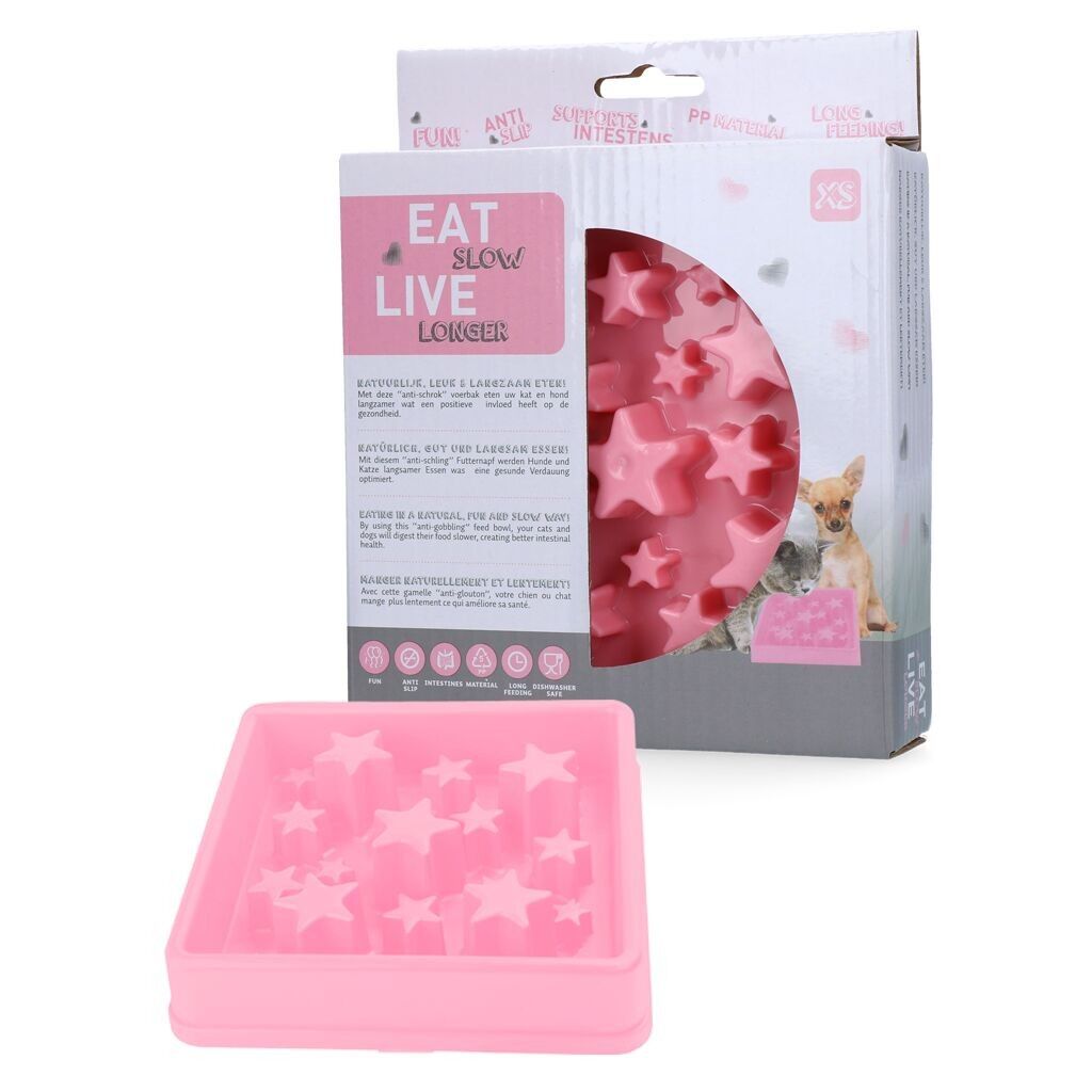 Mangez lentement, vivez plus longtemps Étoile Rose XS