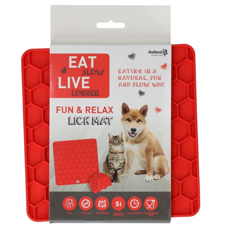 Eat Slow Live Longer Lick Matte Honeycomb Red