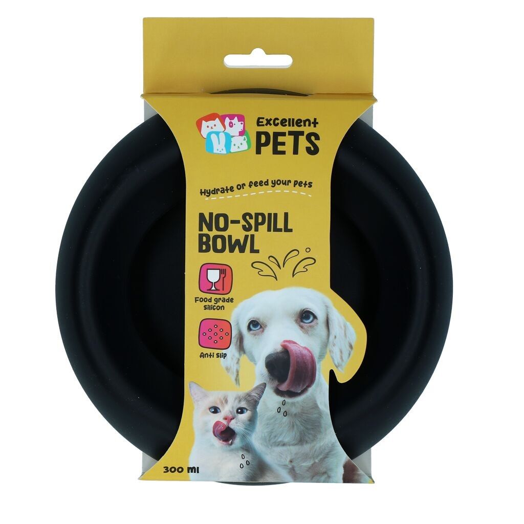 Excellent Pets No-Spill Bowl 300ml Anthracite S