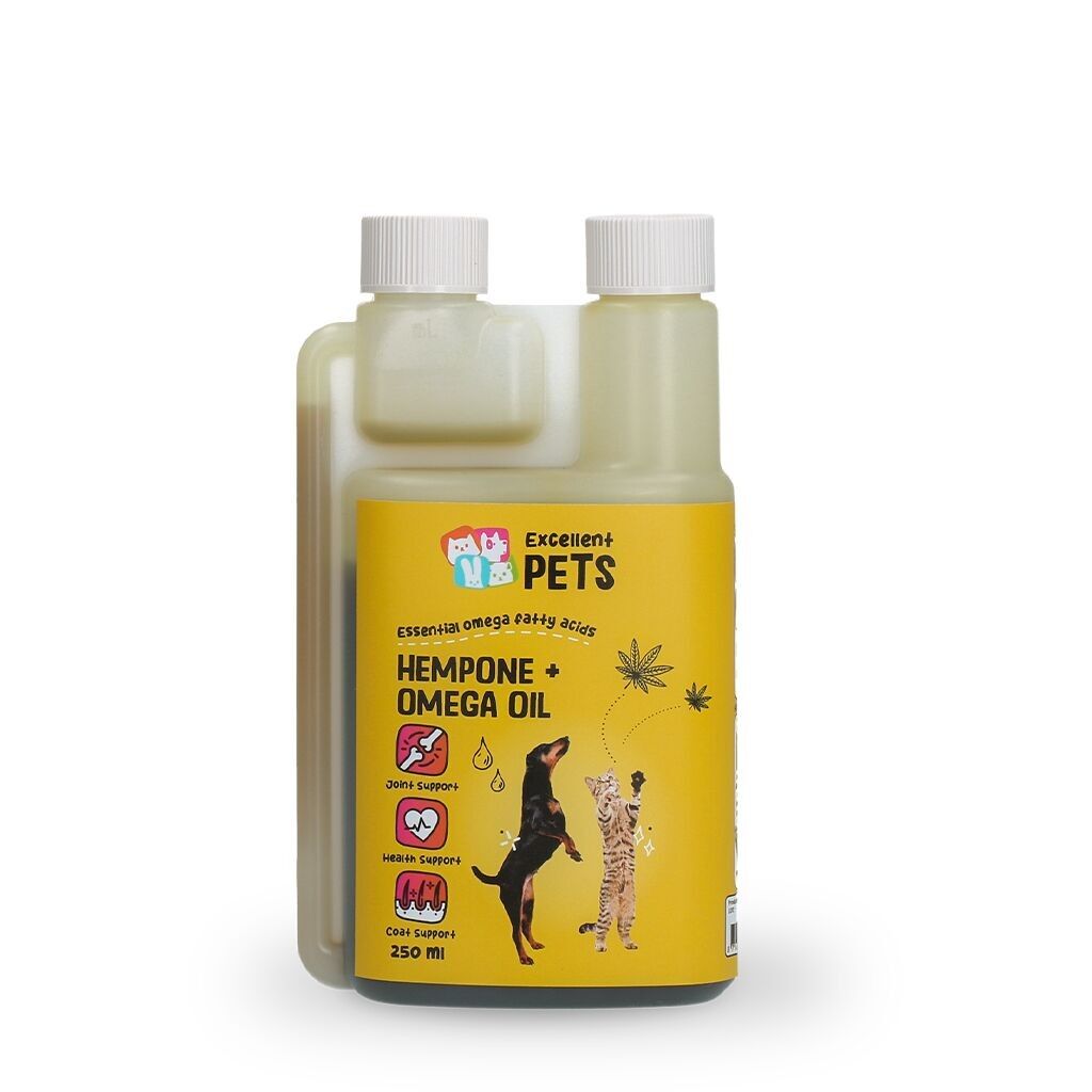 Huile de chanvre HempOne + Omega d'Excellent Pets 250 ml