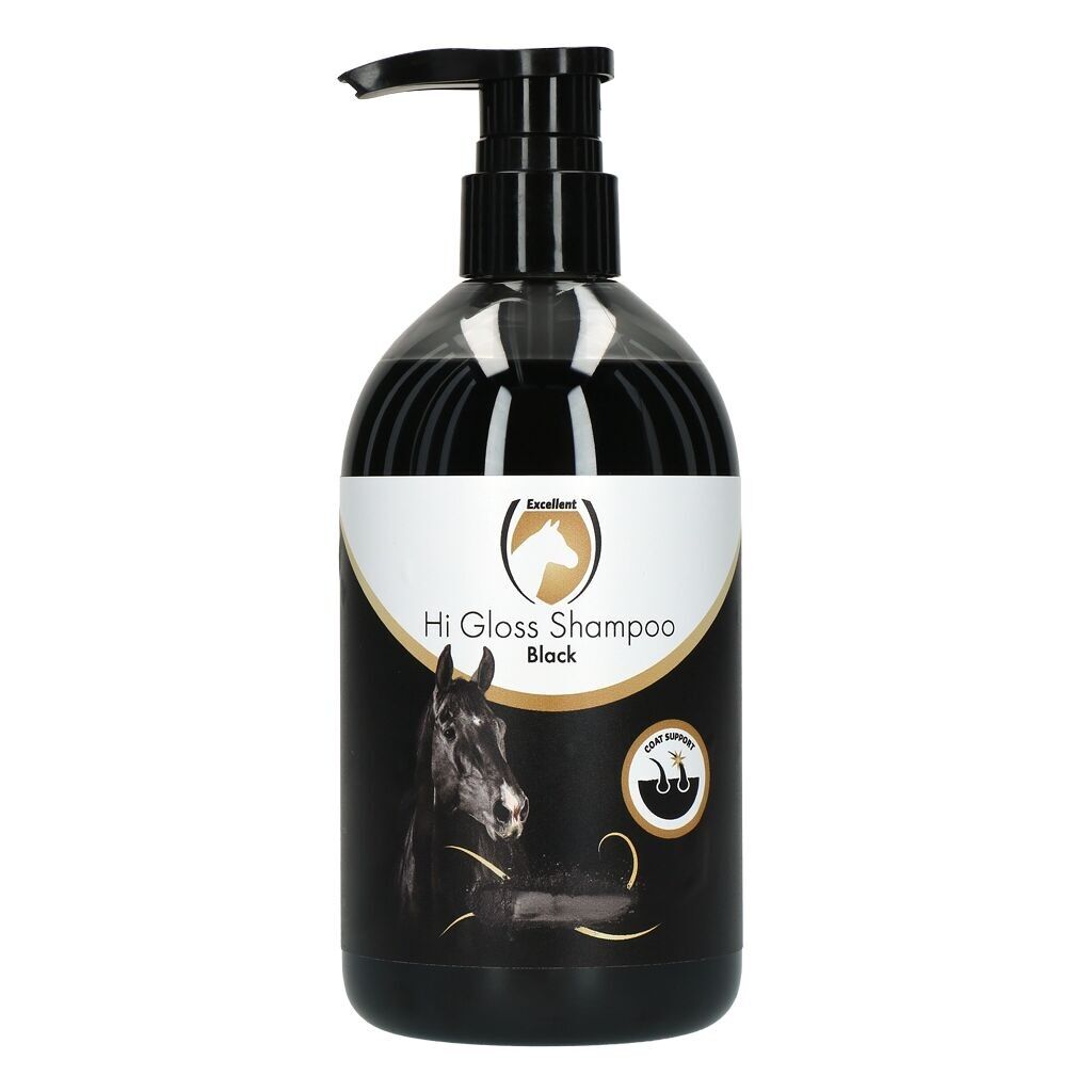 Shampoing brillant pour chevaux Excellent Horse noir 500 ml