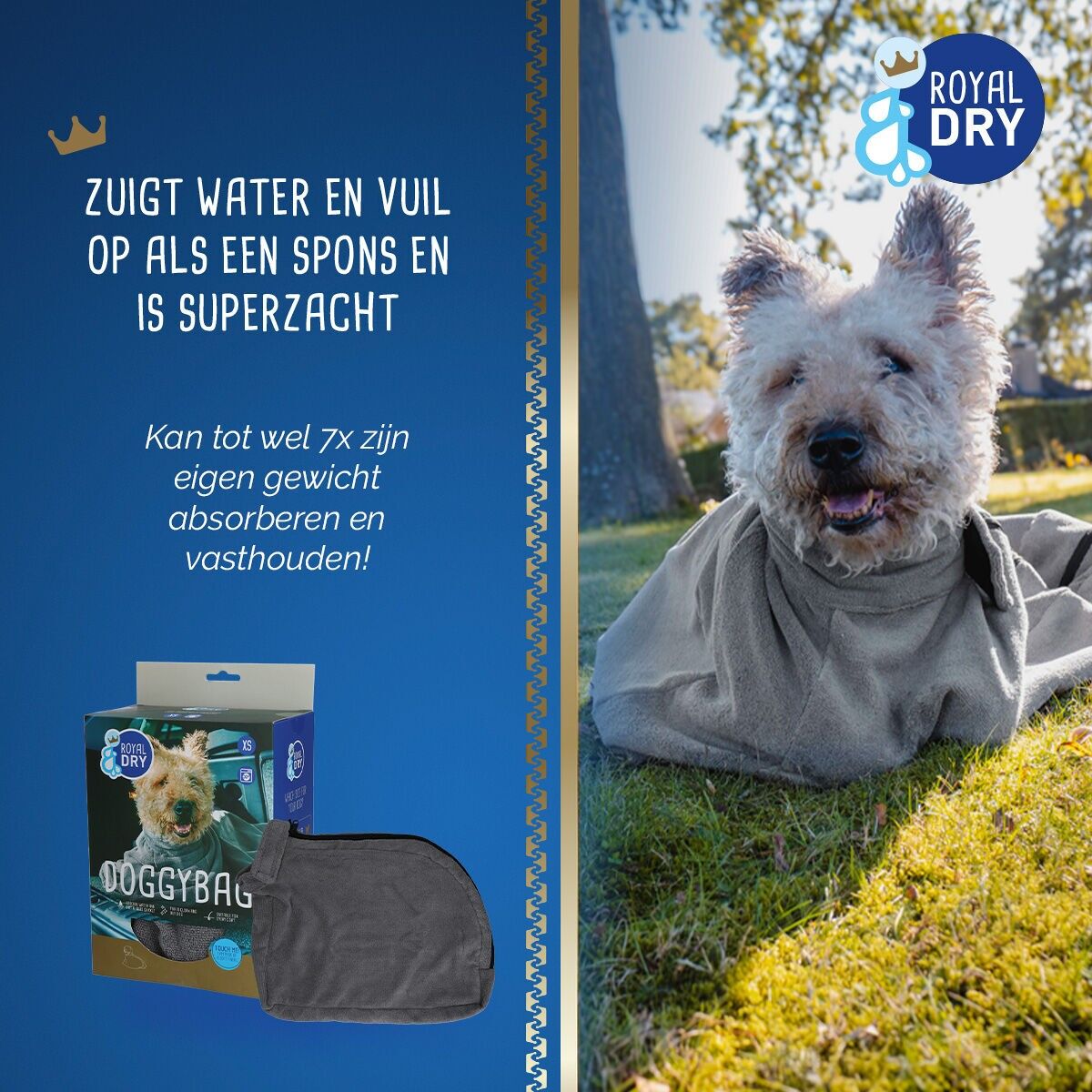 Buy wholesale Royal Dry Doggy Bag Droogzak XS