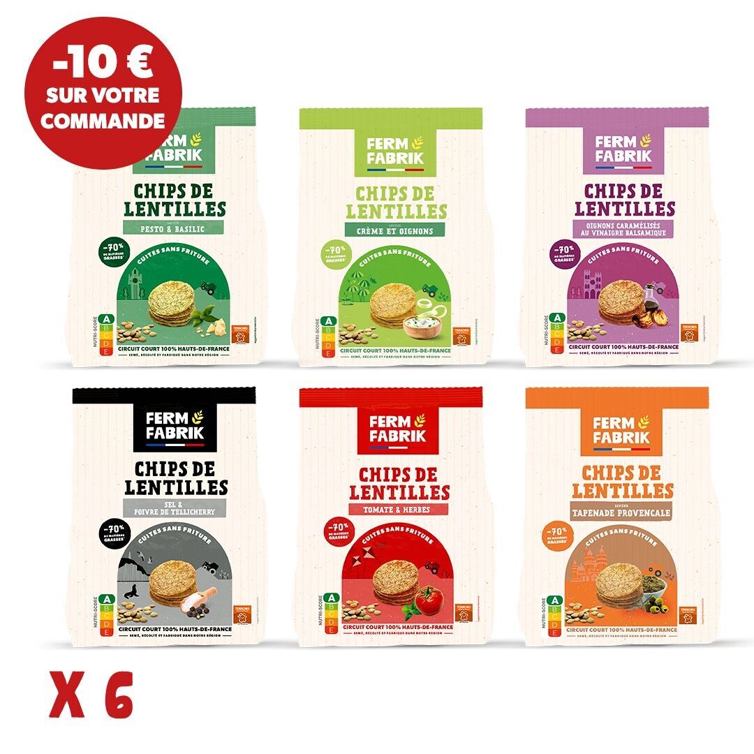 Patatine di lenticchie artigianali - Pacchetto scoperta