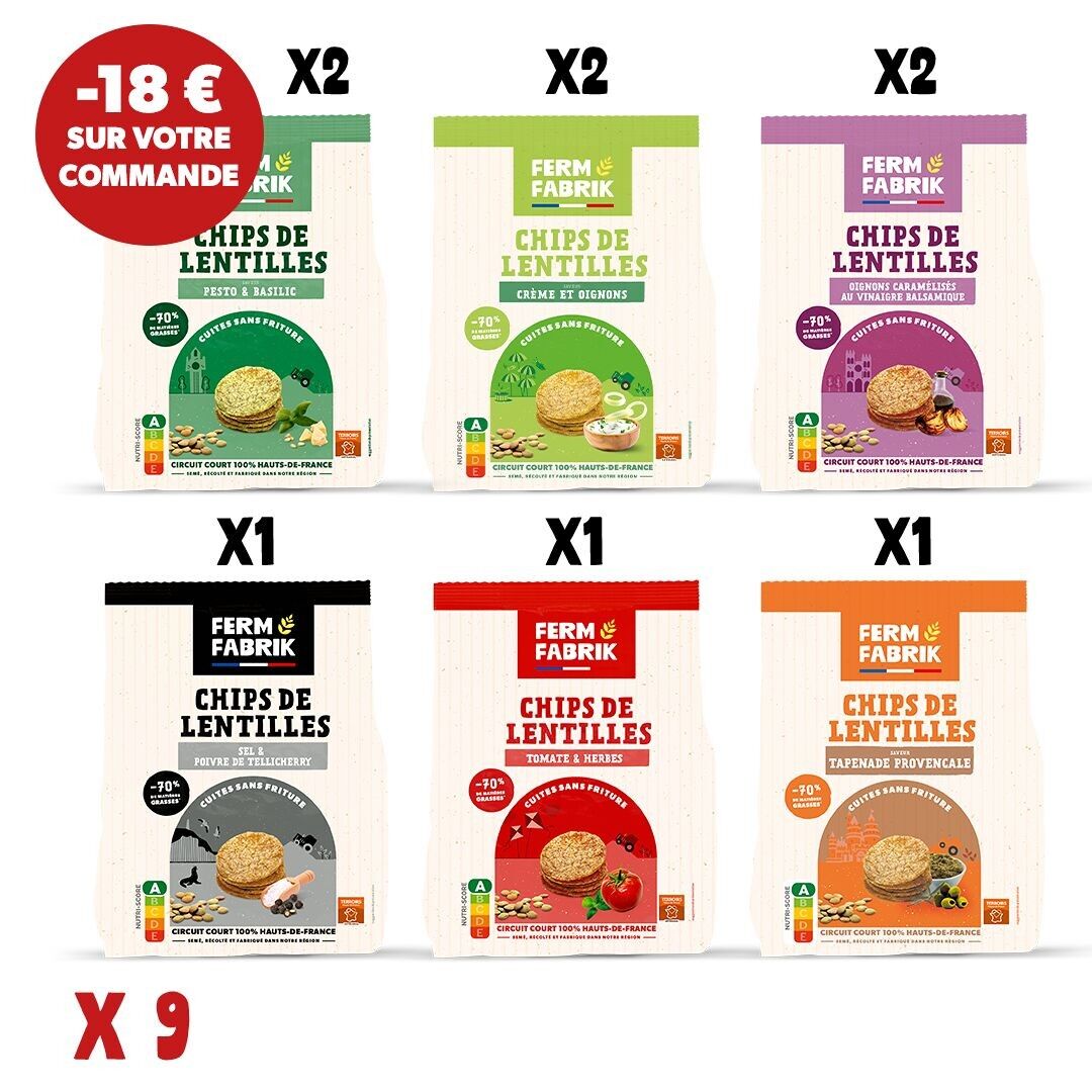 Patatine di lenticchie artigianali - Confezione più venduta